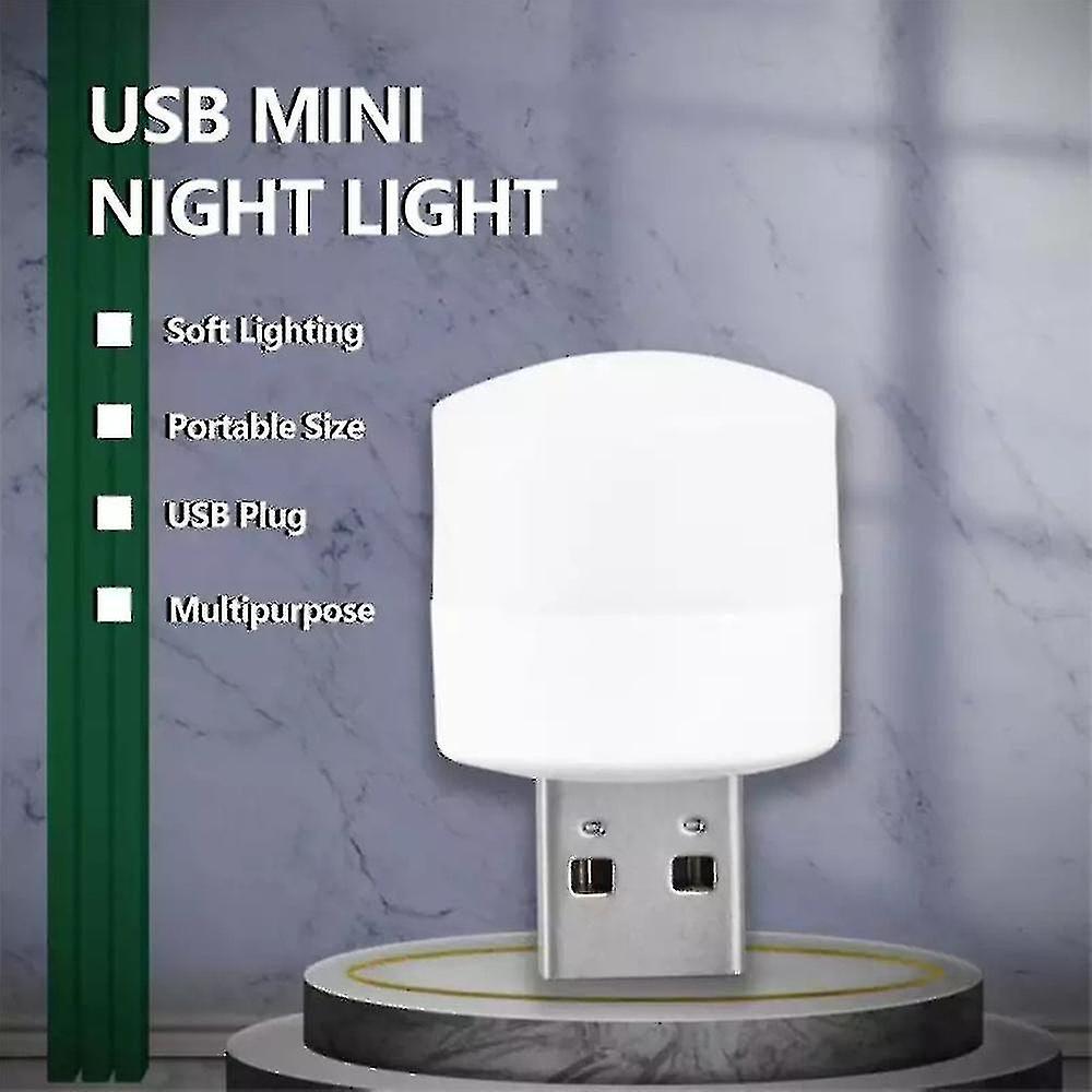 Usb Mini Led Night Light Small Lamp Computer Power Reading