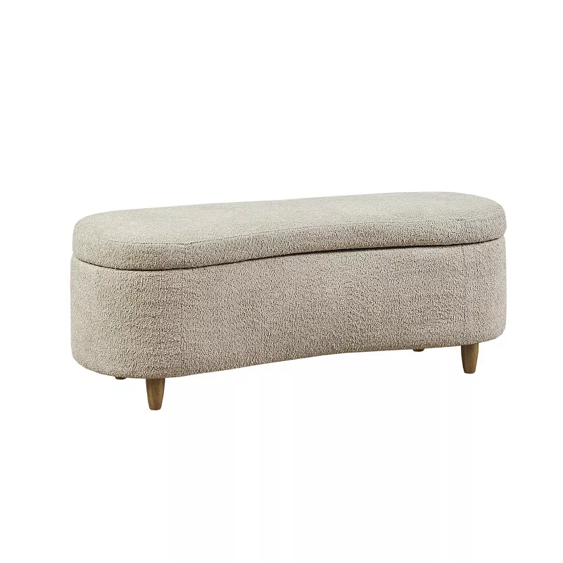 INK+IVY Bailey Boucle Flip Top Storage Ottoman