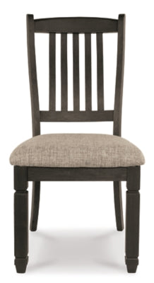 Signature Design by Ashley Tyler Creek Dining Room Upholstered Chair， Set of 2， Antique Black