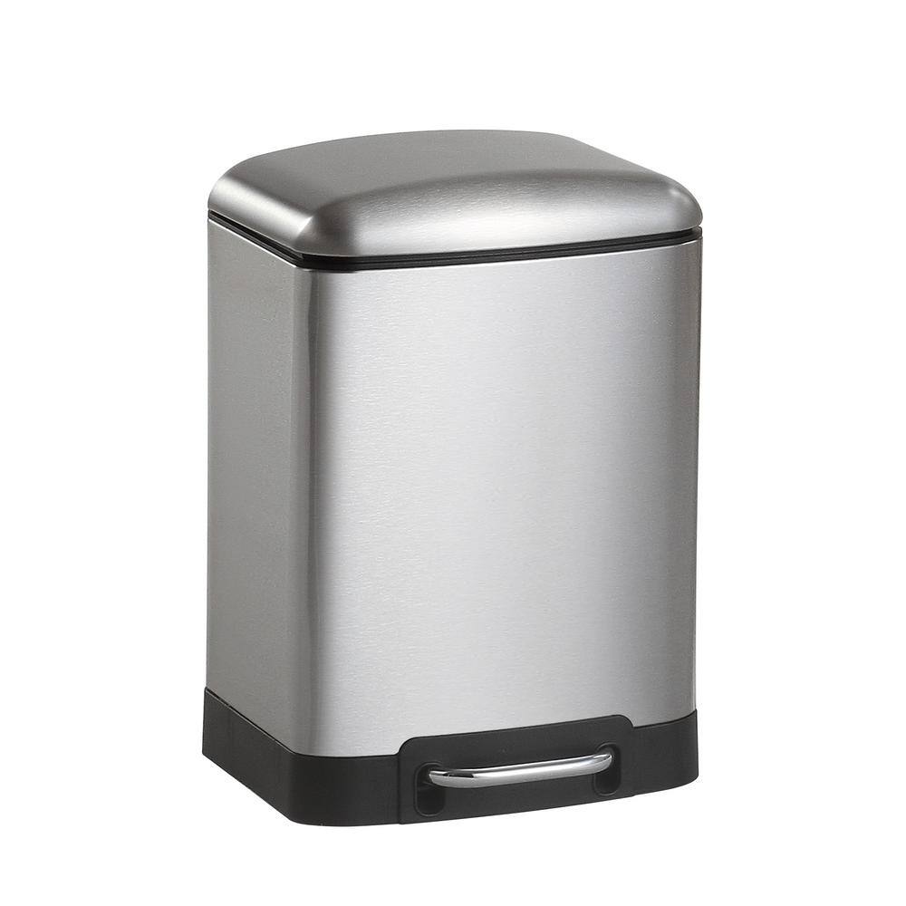 happimess Ashley 8 Gal. Rectangular Stinless Steel Trash Can with Soft-Close Lid and Mini Trash Can HPM1008A