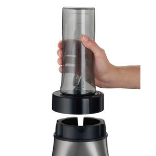 Hamilton Beach Wave Crusher 40 oz. 4-Speed Gray Blender with Blend-in Travel Jar 58161