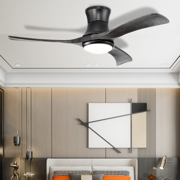 Costway 69834751 52 Inch Flush Mount Ceiling Fan w...