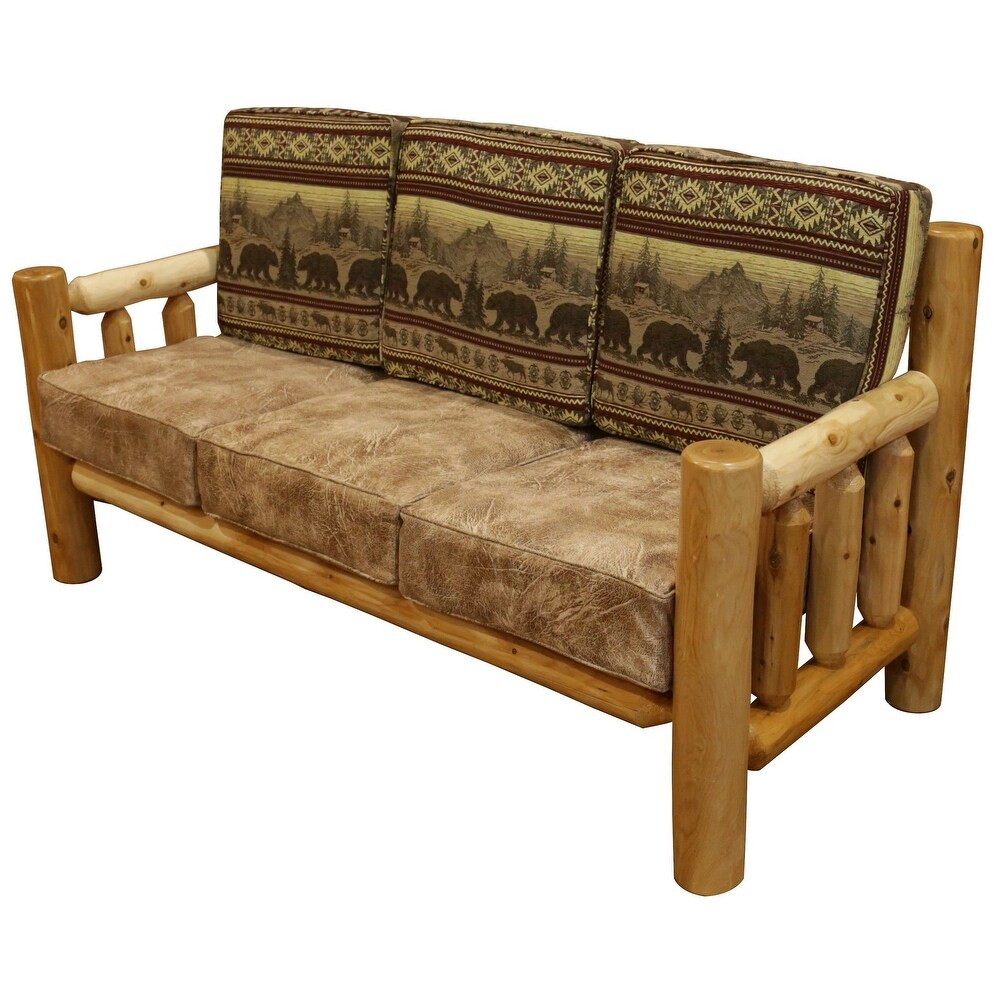 White Cedar Log   Santa Fe Living Room Set