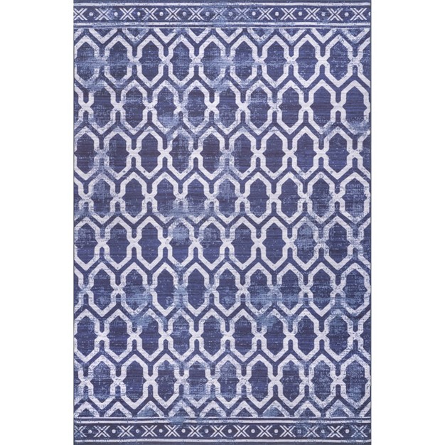 Nuloom Fae Geometric Machine Washable Indoor outdoor Area Rug