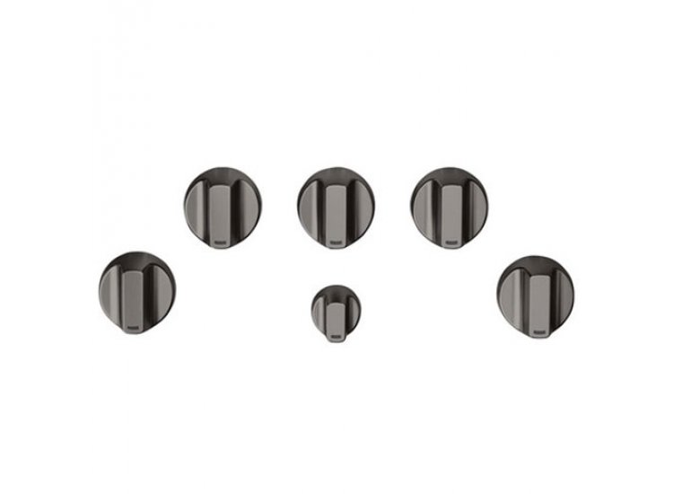 Cafe Brushed Black Gas Cooktop Knobs