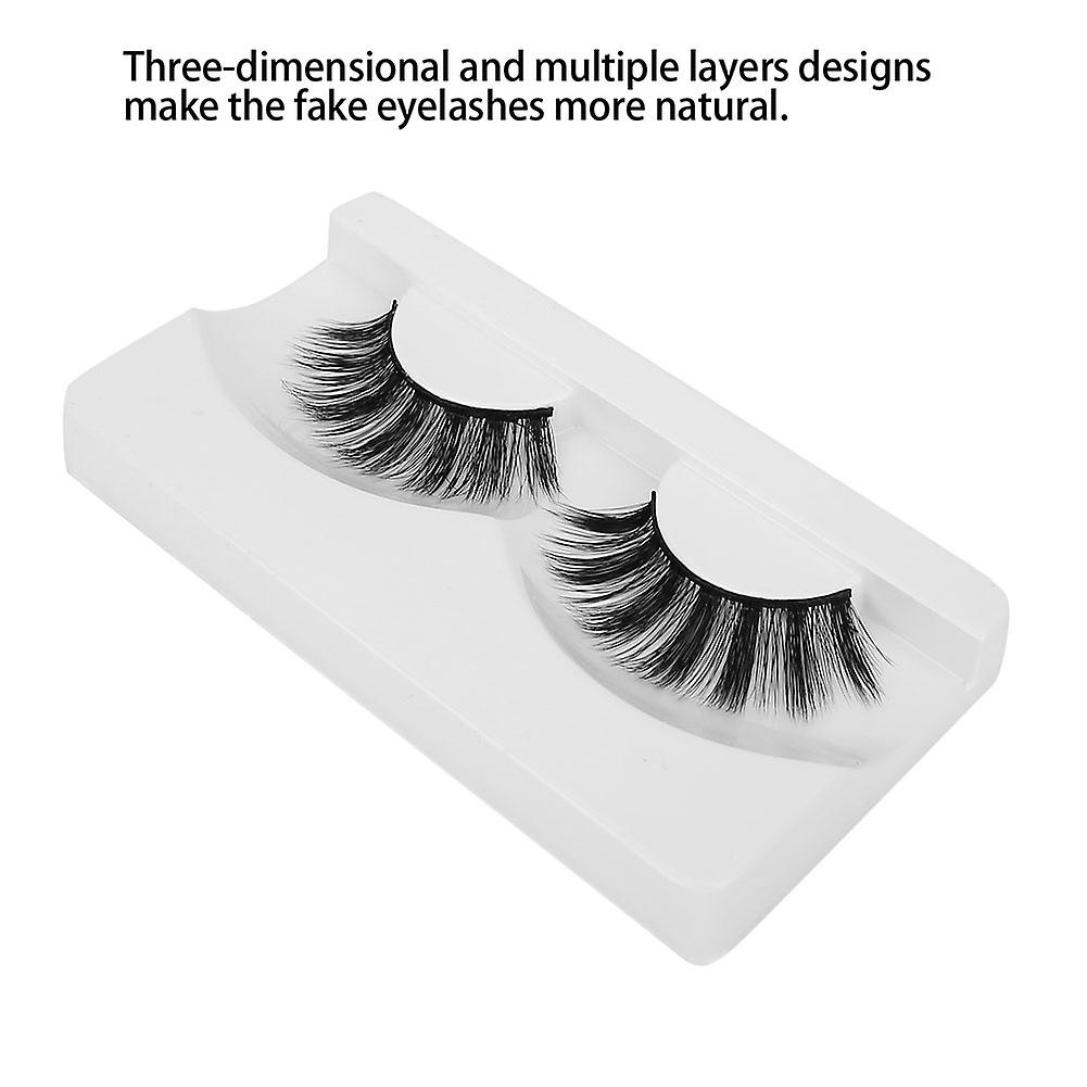 Natural 3d Multiple Layer Thick Long False Eyelashes Soft Extension Makeup Fake Lashestype B