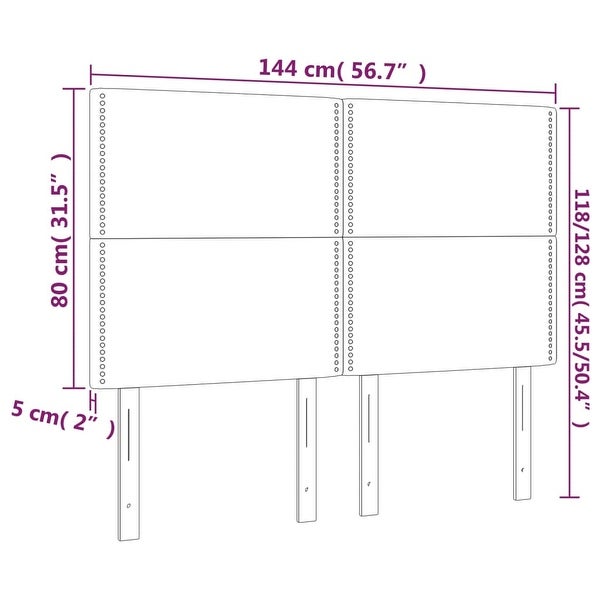 vidaXL Headboard Light Gray 39.4