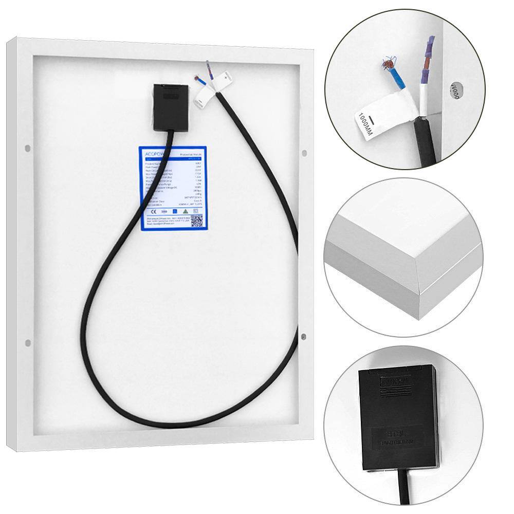 ACOPower 20-Watt 12-Volt Mono Solar Panel Compatible with Portable Chest Fridge Freezer Cooler HY020-12M