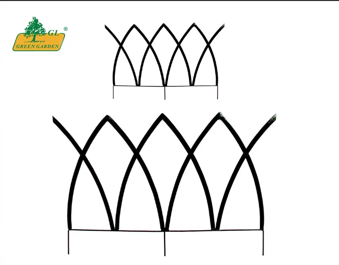 Rustproof Landscape Lawn Edging Border Wire Folding Fencing Decorative Garden Fence