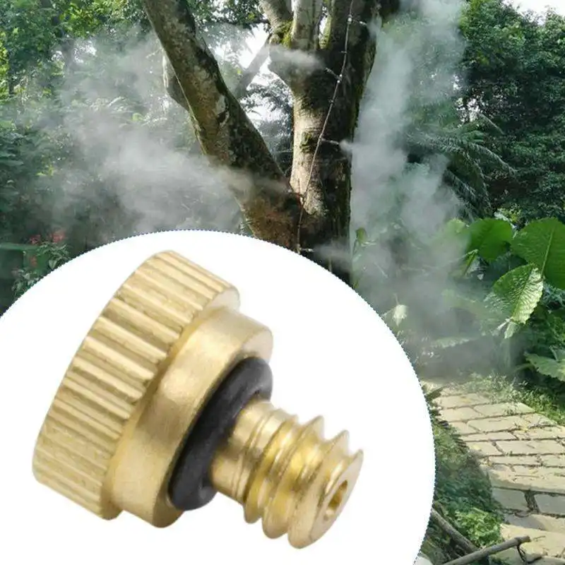 Low Pressure Copper Spray Nozzle Garden Water Atomizing Sprinkle Agricultural Sprayer For Garden Watering Adjustable Water Mist