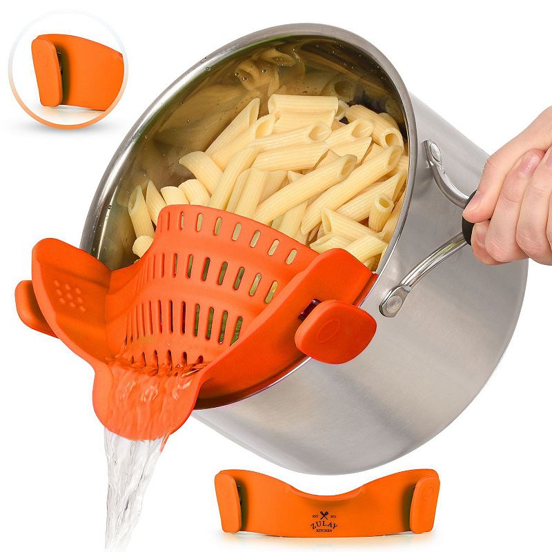 Adjustable Silicone Pot Strainer With Clips