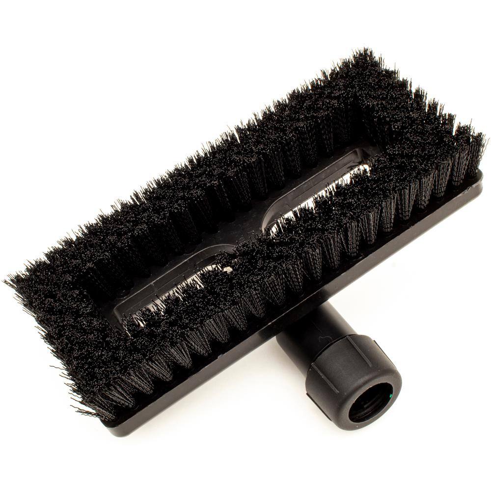 CFS Brands Sparta 8 in. Black Polyester Swivel Scrub Brush with Polypropylene Casing (6-Pack) 3638831EC03