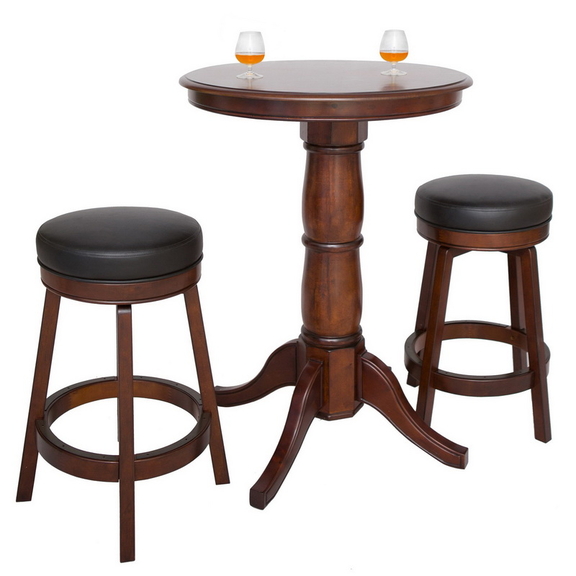 Hathaway BG2715W Oxford 3 Piece Hardwood Pub Table...