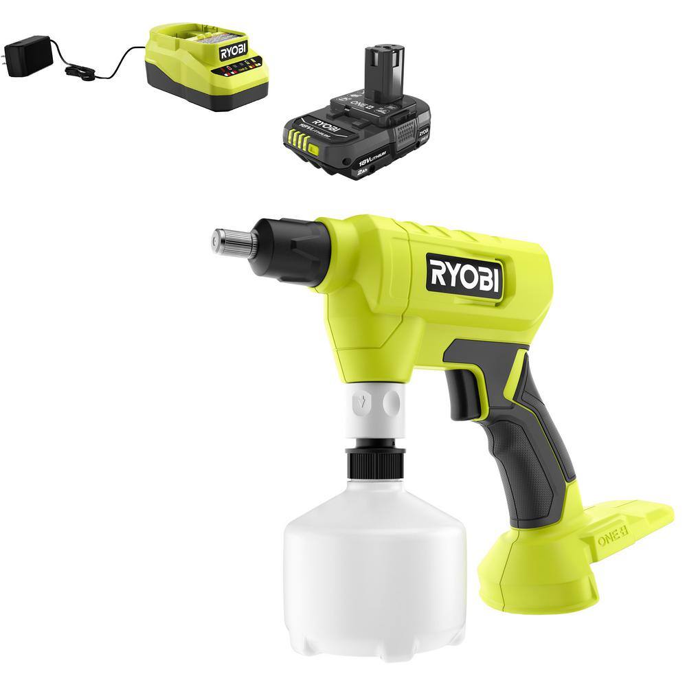 RYOBI ONE+ 18V Cordless Battery .5L Compact Sprayer with 2.0 Ah Battery and Charger P28140