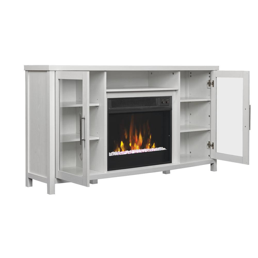 Classic Flame Rossville 54 in. Media Console Electric Fireplace TV Stand in White 18MM6036-PT85S