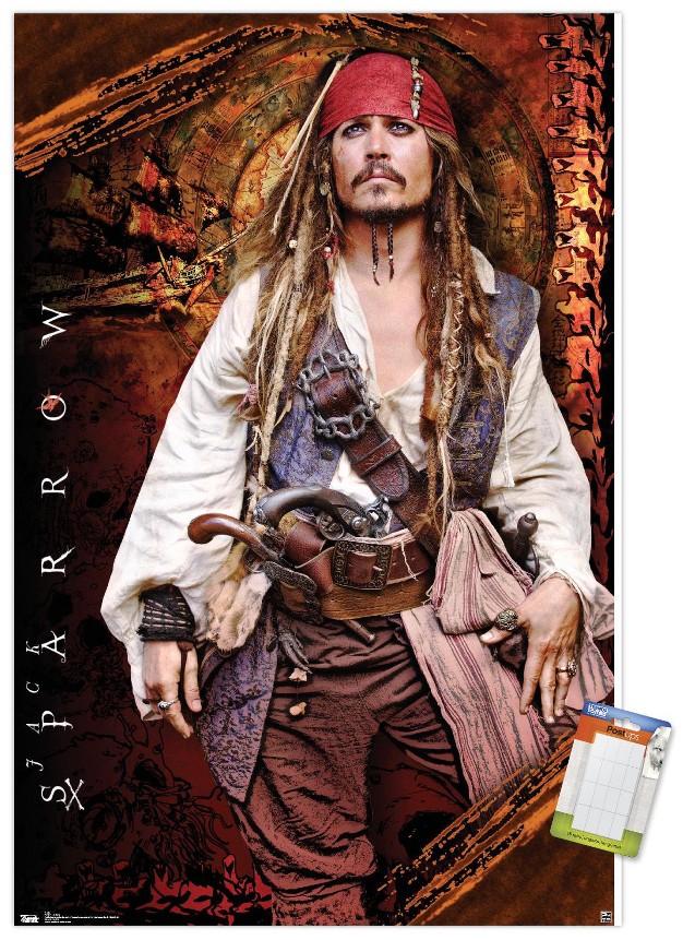 Trends International Disney Pirates Of The Caribbean On Stranger Tides Johnny Depp Unframed Wall Poster Prints