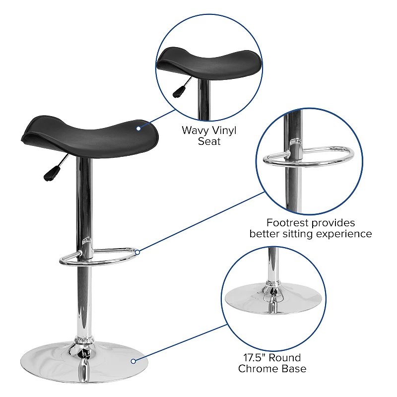 Flash Furniture Adjustable Height Bar Stool