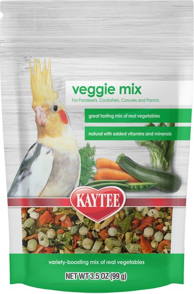 Kaytee Veggie Mix Freeze-Dried Bird Treats， 3.5-oz bag