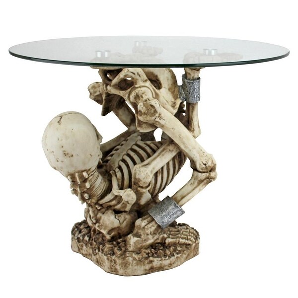 Design Toscano The Contortionist Skeleton Side Table