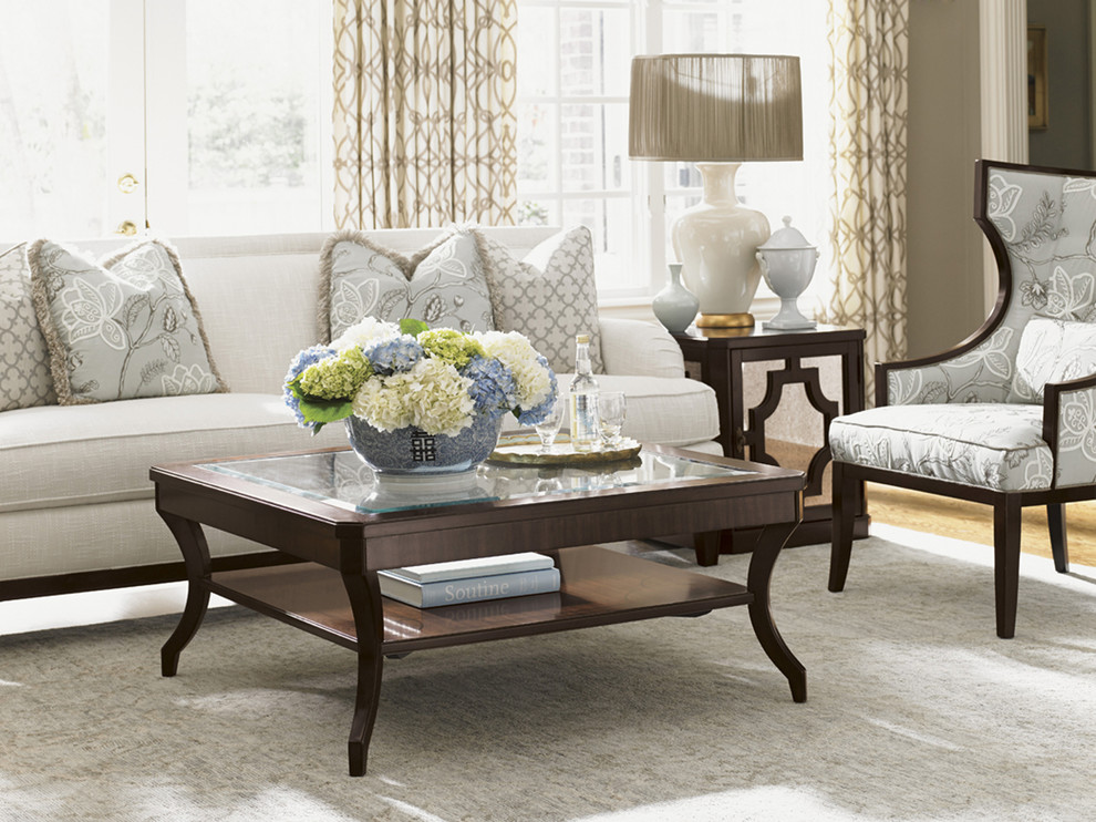 Emma Mason Signature Hans Prince Warner Square Cocktail Table in Brentwood   Transitional   Coffee Tables   by Emma Mason  Houzz