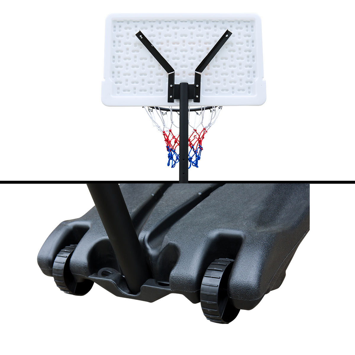 HooKung Portable Junior Basketball Hoop Stand Free Standing with 28