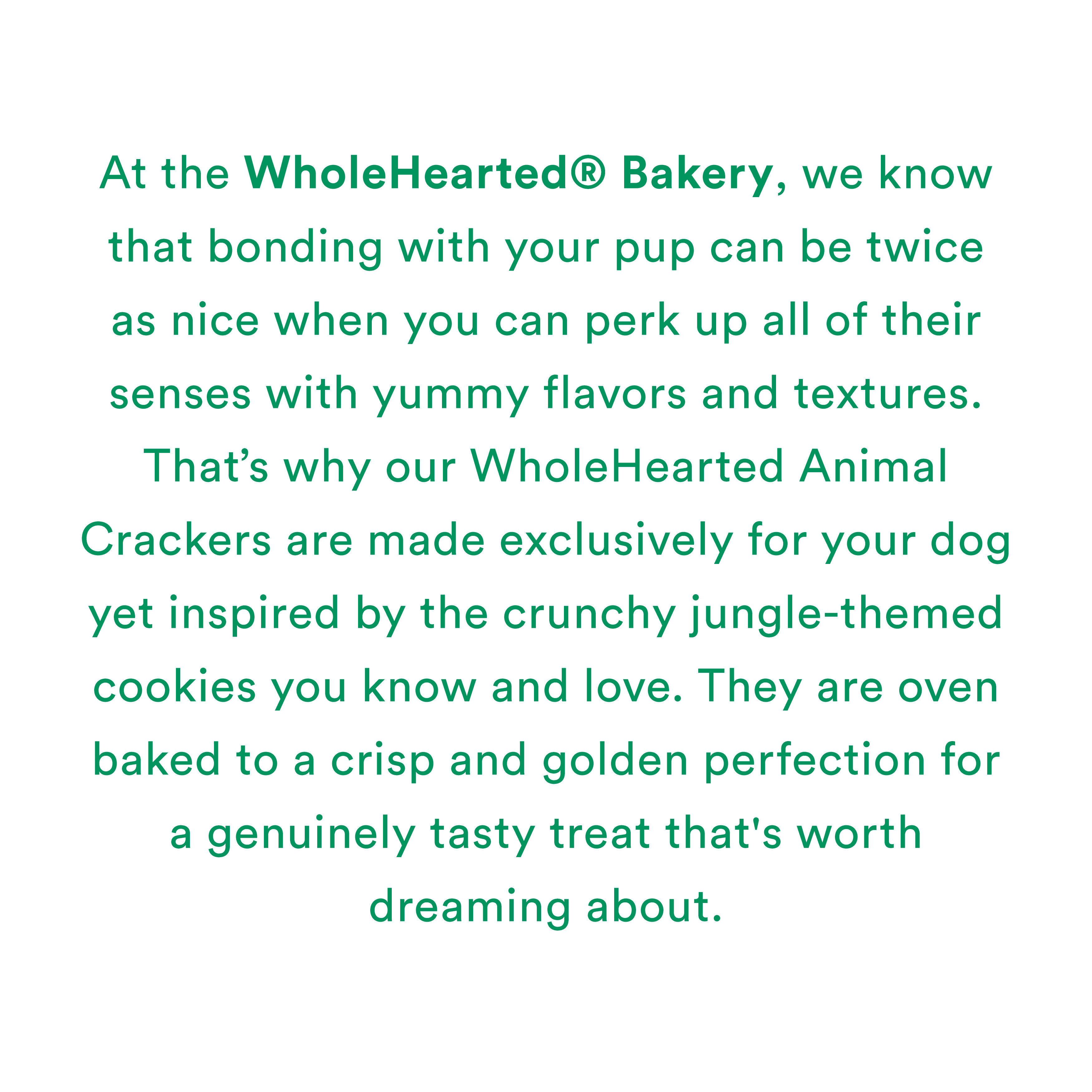 WholeHearted Animal Crackers Treats for Dogs， 6 oz.