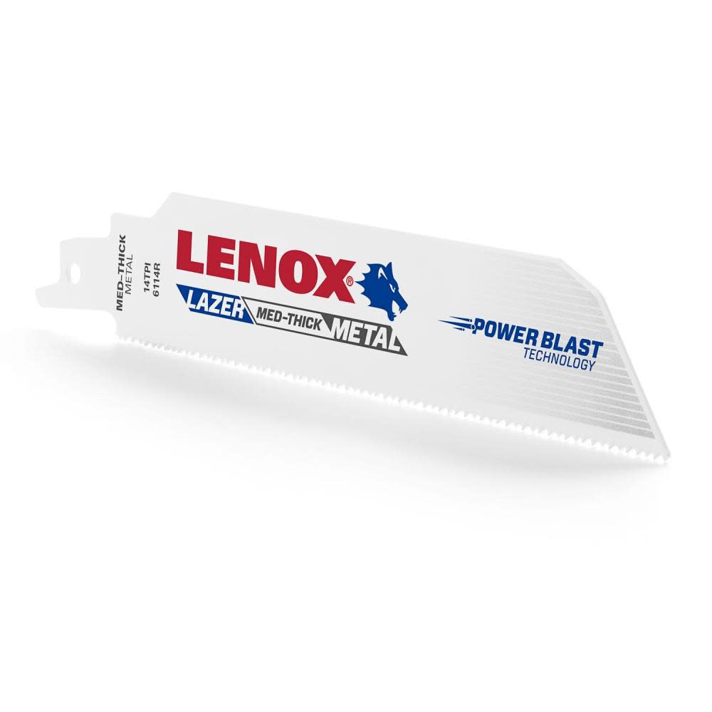 LENOX Reciprocating Saw Blade B6114R 6 X 1 X .035 X 14 TPI 25pk