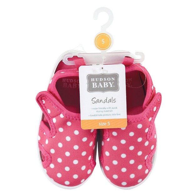 Hudson Baby Infant Toddler And Kids Girl Sandal And Water Shoe Polka Dot