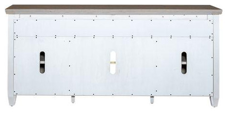 66 Inch Tile TV Console   Farmhouse   Entertainment Centers And Tv Stands   by BisonOffice  Houzz