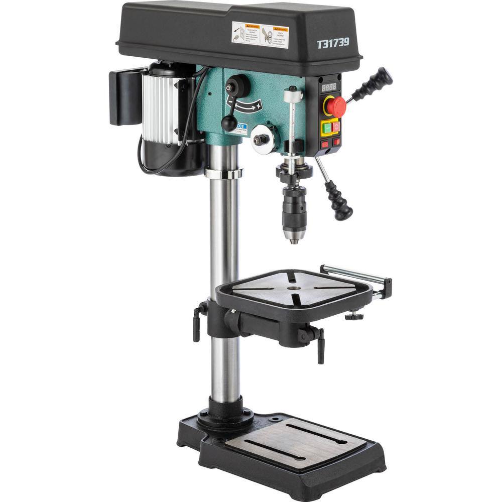 Grizzly Industrial 12 in. Variable-Speed Benchtop Drill Press with 132 in.-58 in. Chuck T31739