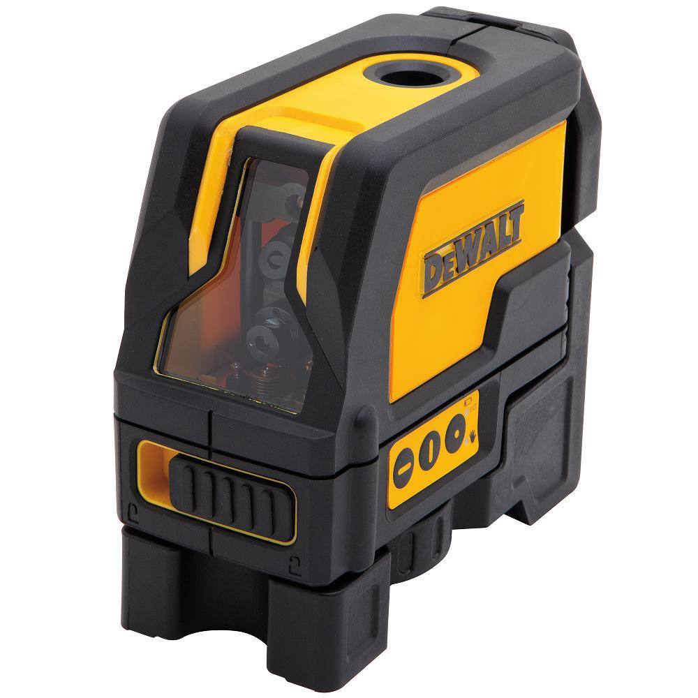 DW 165 ft. Red Self-Leveling Cross-Line and Plumb Spot Laser Level with (3) AAA Batteries  Case DW0822