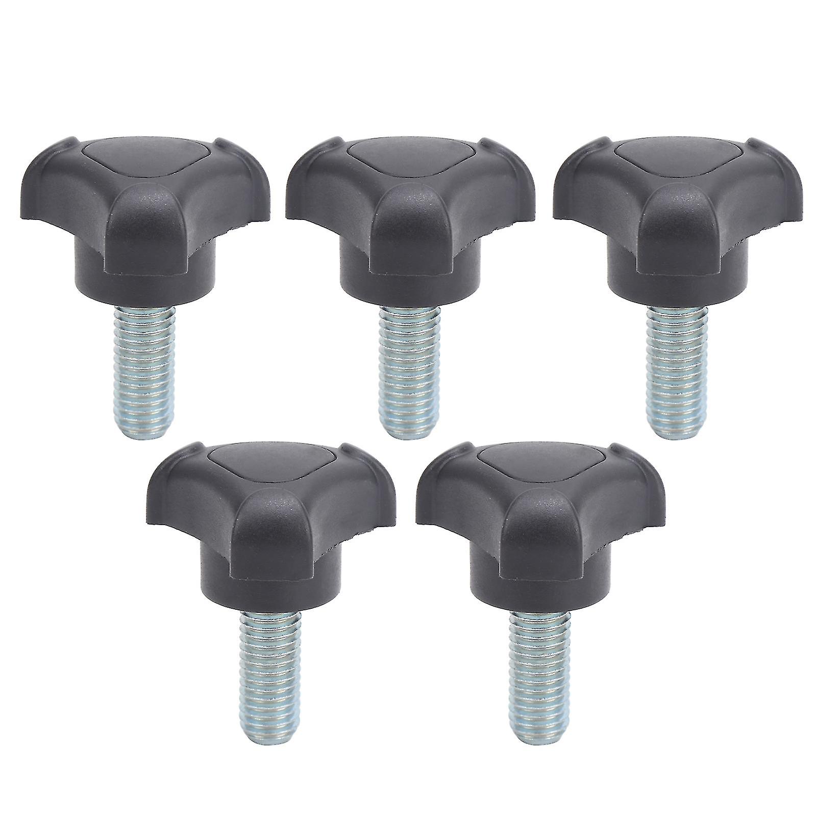 5pcs Plastic Triangular Handle Screw Knob Tightening Screw Set Accessory M10 25mm