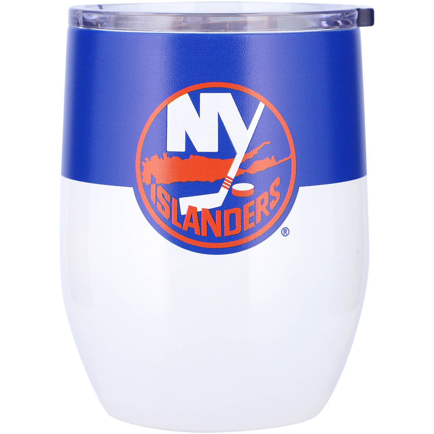 New York Islanders 16oz. Colorblock Stainless Steel Curved Tumbler