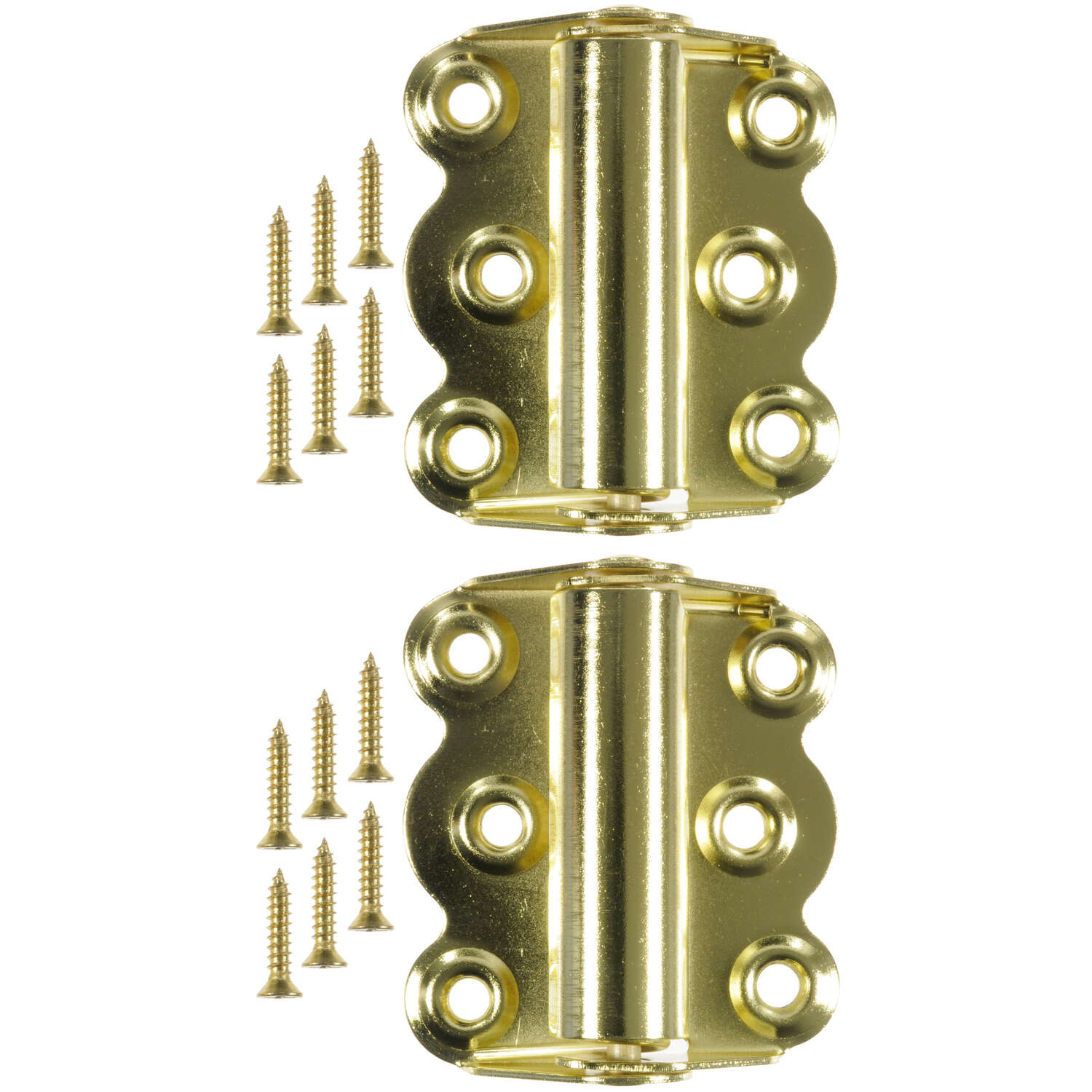 Ace 2-3/4 in. L Bright Brass Screen/Storm Self Closing Hinge 2 pk