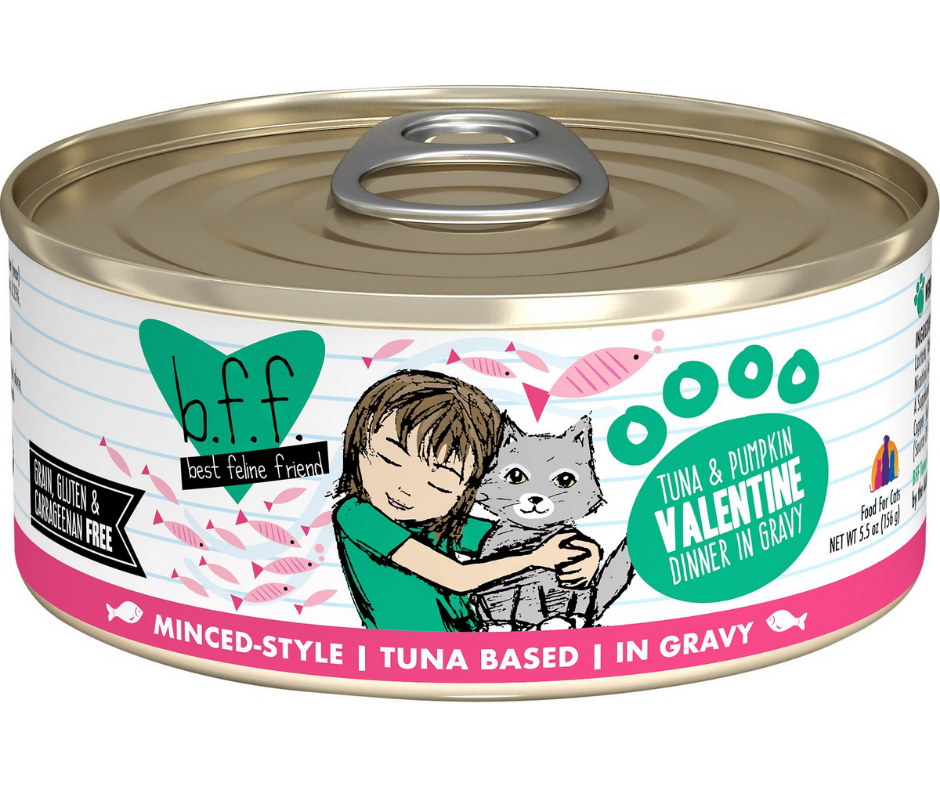 Weruva BFF， Valentine - All Cat Breeds， All Life Stages Tuna and Pumpkin