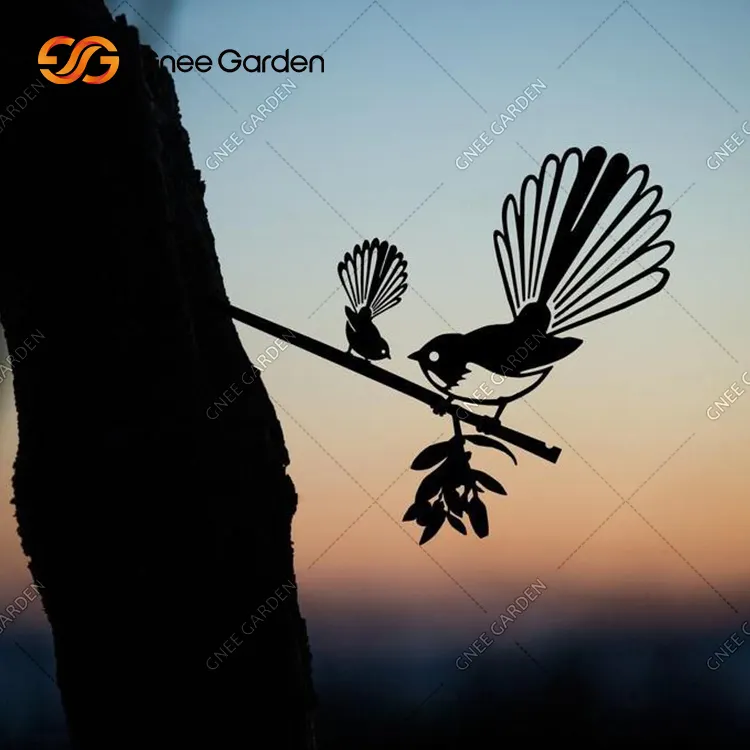 Corten steel metal garden bird decoration home decoration and garden metal decorative garden