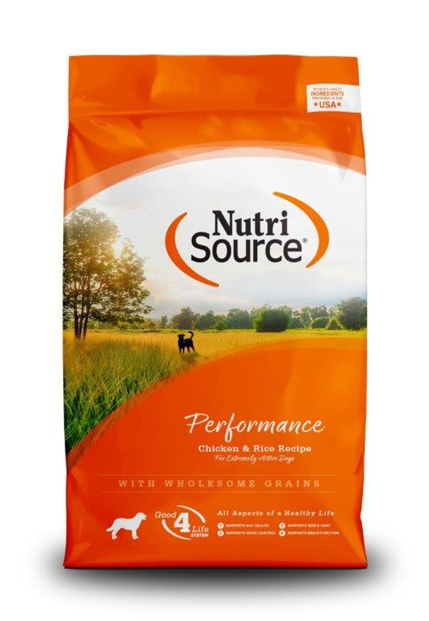 NutriSource Performance Chicken and Rice Dog Food 40 Pounds