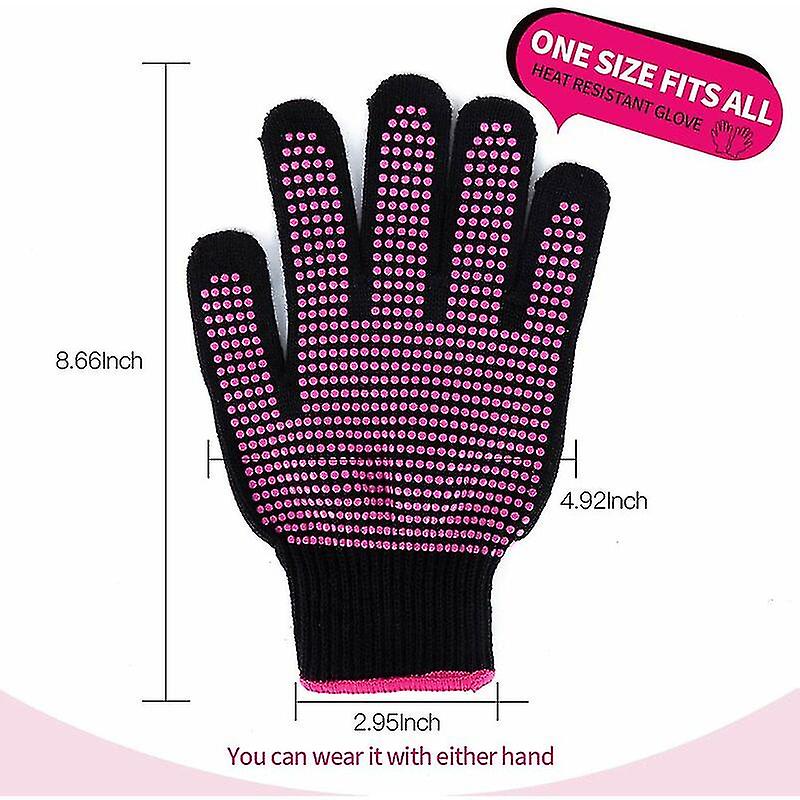 2 Heat Resistant Gloves With Silicone Dimples， (new Improved) Professional Heat