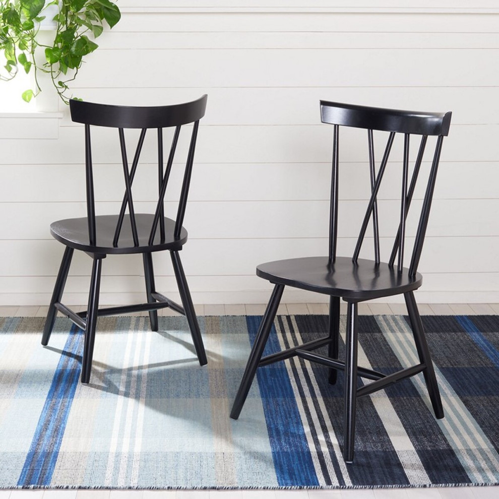 Jackal Dining Chair set of 2   Midcentury   Dining Chairs   by Peachtree Fine Furniture  Houzz