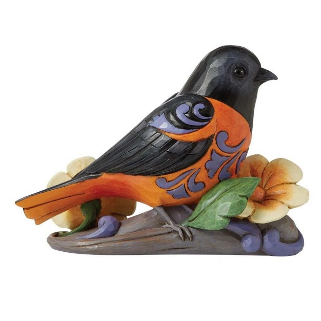 Jim Shore Bold amp Beautiful One Figurine 4 25 Inches Baltimore Oriole 6010281 Resin Black