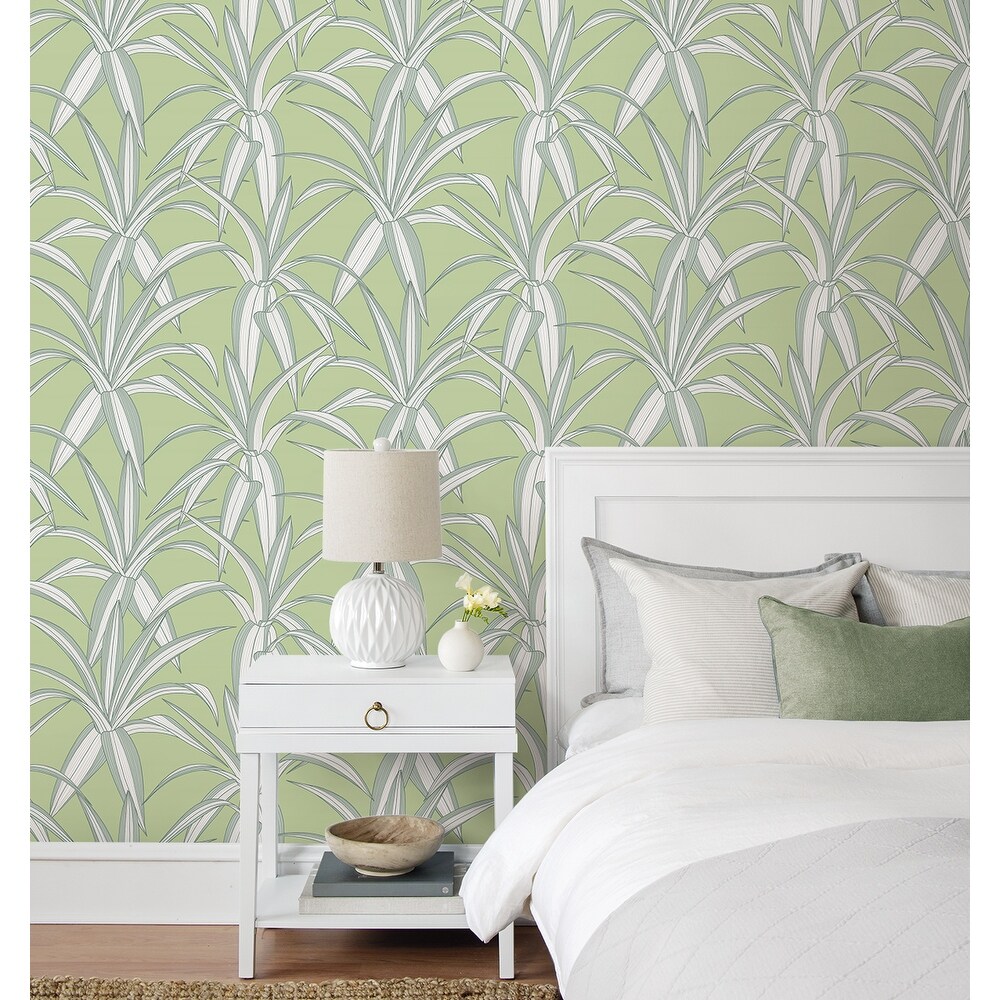 NextWall Tossed Cradle Plant Peel and Stick Wallpaper