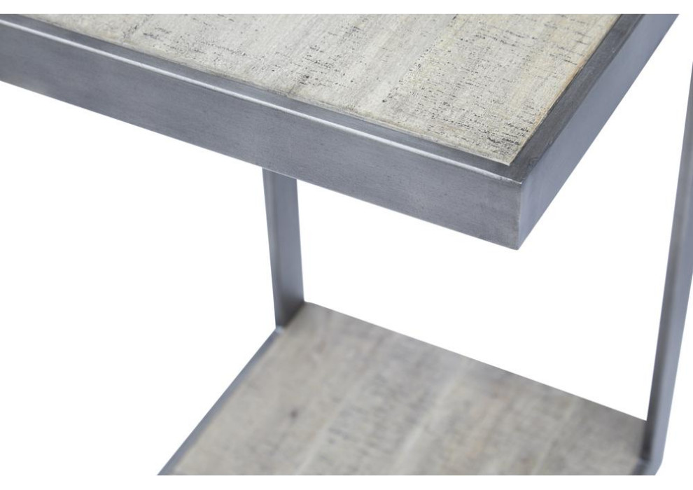 Global Archive  quotC quotTable  Antique Gray   Industrial   Side Tables And End Tables   by HedgeApple  Houzz