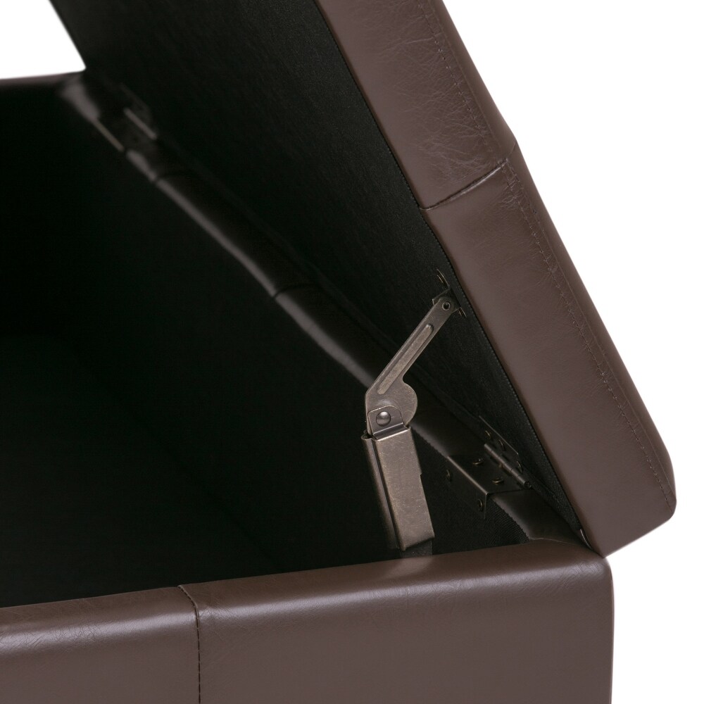 WYNDENHALL Lancaster 36 in. Wide Contemporary Square Table Ottoman