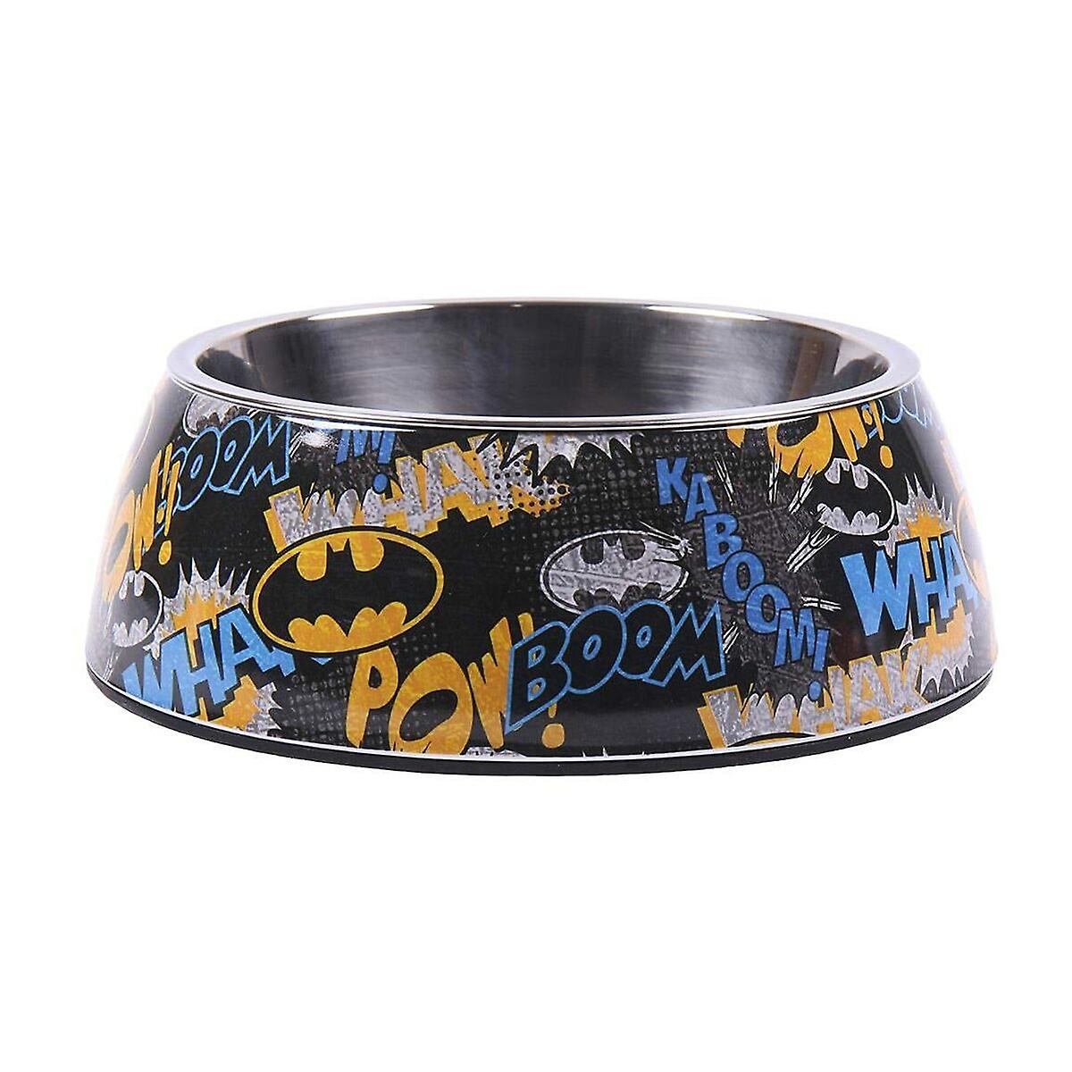 Dog Feeder Batman Melamin 180 ml Black Metal