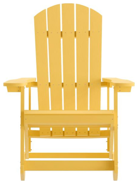 2 Pack Yellow Resin Rockers   Contemporary   Outdoor Rocking Chairs   by First of a Kind USA Inc  Houzz