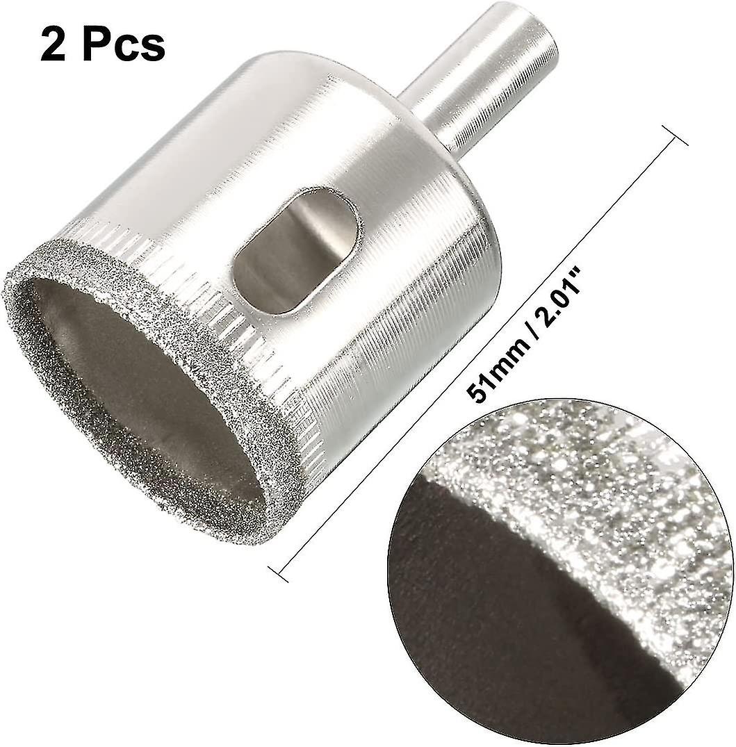 2pcs Drill Chuck Diamond Drill Bit Hole Saw Diamond Core For Ceramic Marble Glass Tile 30mm