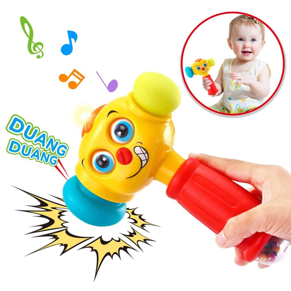 Toys for 1 Year Old Boys Girls Toddlers， Baby Toys 6 to 12 Months Toy Hammer with Music Sound and Light