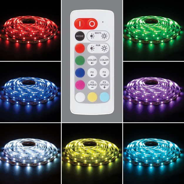 Armacost Lighting Ribbonflex Home 24v Rgb w Multicolor Led Strip Light Kit Cabinet Lights 16 x27