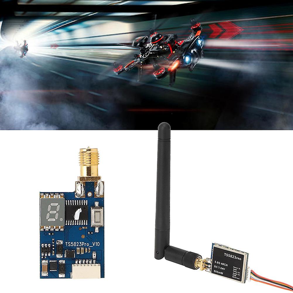 5.8g 40ch 600mw Mini Fpv Image Transmission Transmitter Antenna Kit Rp-sma Jack For Fpv Drone