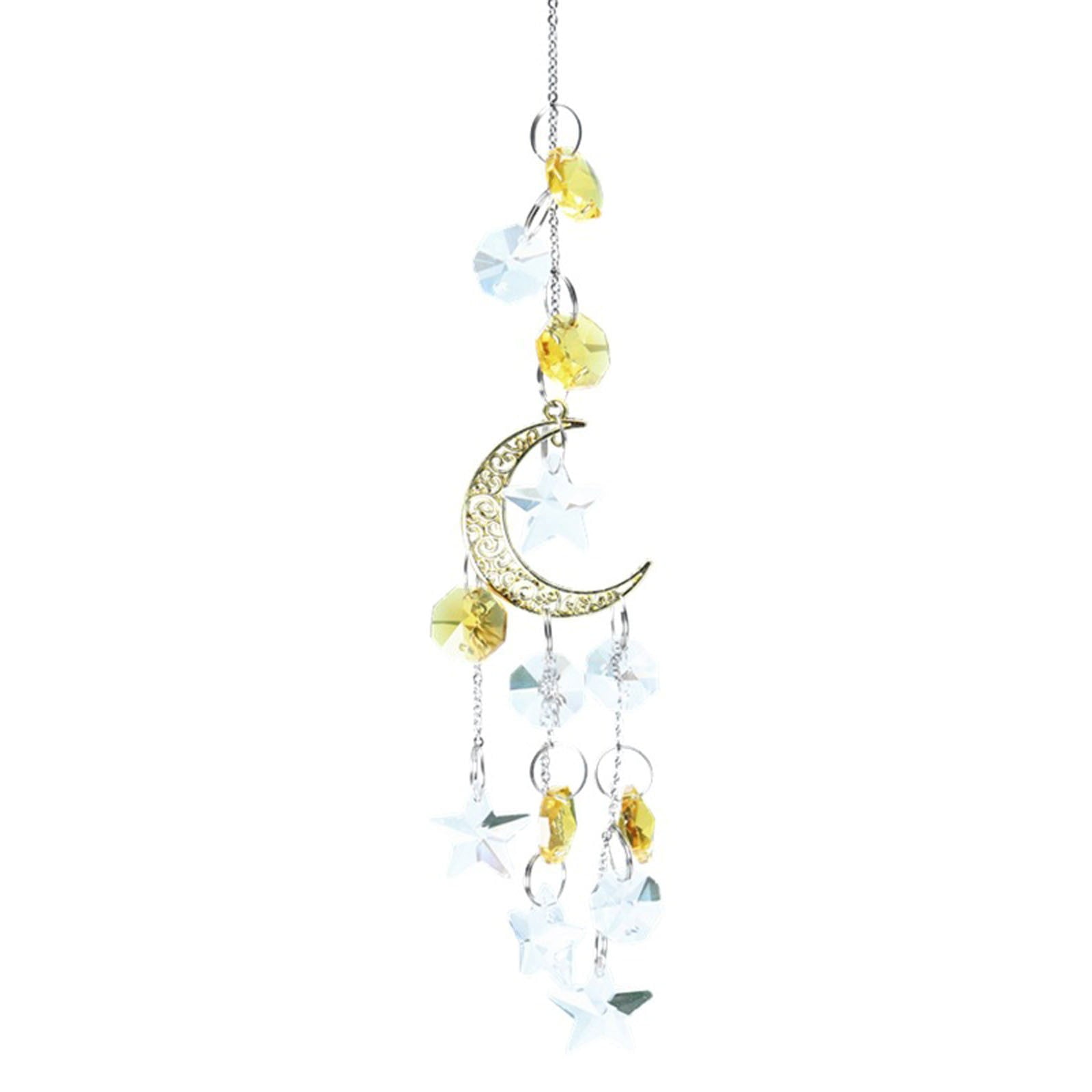 Pompotops Crystal Wind Chimes Color Wind Chimes Glass Wind Chimes Ornaments